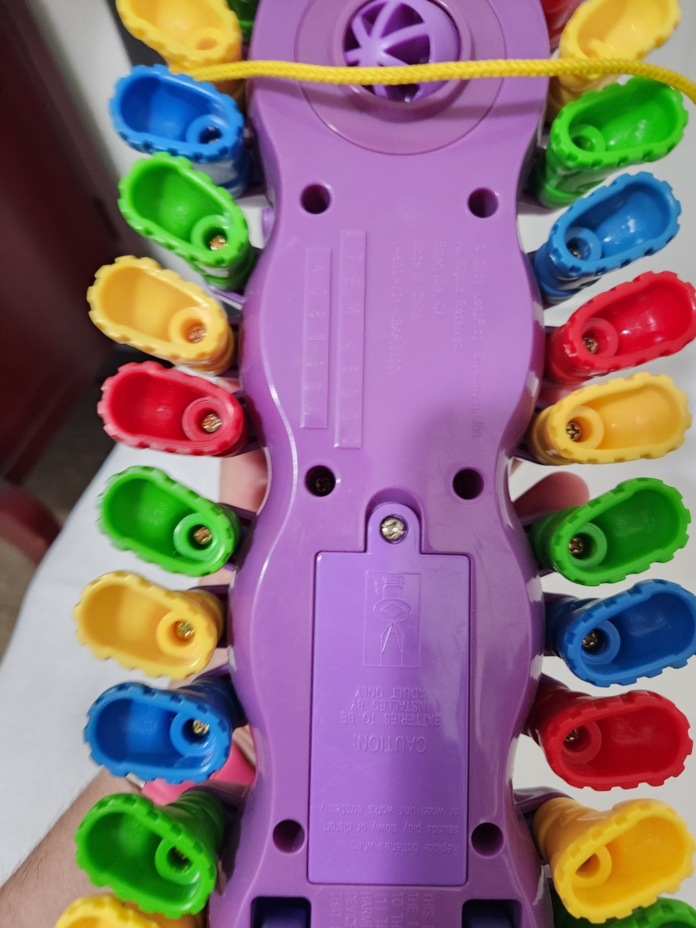 LeapFrog Alphabet Pal Purple Caterpillar Interactive Pull Toy-2001 - Picture 5 of 6